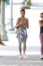 ALESSANDRA AMBROSIO Heading to Pilates Class in Brentwood 10/06/2021