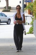ALESSANDRA AMBROSIO Heading to Pilates Class in Los Angeles 10/20/2021