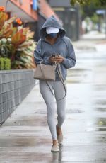 ALESSANDRA AMBROSIO Heading to Pilates Class in Los Angeles 10/25/2021