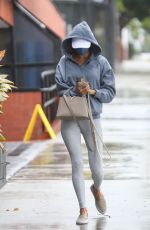 ALESSANDRA AMBROSIO Heading to Pilates Class in Los Angeles 10/25/2021