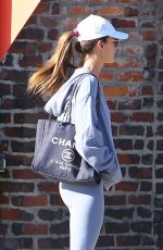 ALESSANDRA AMBROSIO Heading to Workout Session in Brentwood 10/29/2021