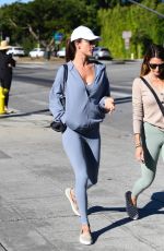 ALESSANDRA AMBROSIO Heading to Workout Session in Brentwood 10/29/2021