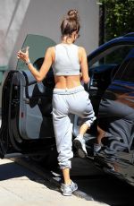ALESSANDRA AMBROSIO Leaves Pilates Class in West Hollywood 10/12/2021