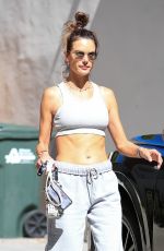 ALESSANDRA AMBROSIO Leaves Pilates Class in West Hollywood 10/12/2021