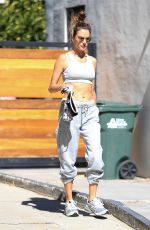 ALESSANDRA AMBROSIO Leaves Pilates Class in West Hollywood 10/12/2021