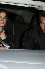 ALESSANDRA AMBROSIO Leaves San Vicente Bungalows in West Hollywood 10/26/2021