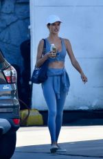 ALESSANDRA AMBROSIO Leaves Workout Class in Brentwood 10/29/2021