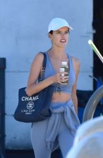 ALESSANDRA AMBROSIO Leaves Workout Class in Brentwood 10/29/2021