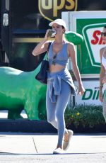 ALESSANDRA AMBROSIO Leaves Workout Class in Brentwood 10/29/2021