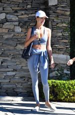 ALESSANDRA AMBROSIO Leaves Workout Class in Brentwood 10/29/2021