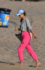 ALESSANDRA AMBROSIO Out at a Beach in Santa Monica 10/22/2021