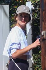 ALESSANDRA AMBROSIO Out for Morning Walk in Santa Monica 10/11/2021