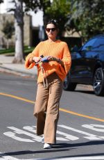 ALESSANDRA AMBROSIO Out in Brentwood 10/18/2021