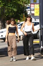 ALESSANDRA AMBROSIO Out Shopping with Her Daughter Anja at a Smoke Shop in Hollywood 10/29/2021