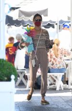 ALESSANDRA AMBROSIO Shopping for a Gift at Brentwood Country Mart 10/09/2021