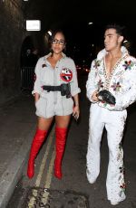 ALEX SCOTT Arrives at Maya Jama