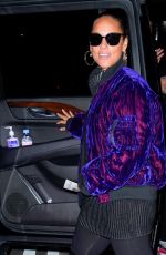 ALICIA KEYS Leaves an Office After Meeting with Jay-Z in New York 10/27/2021