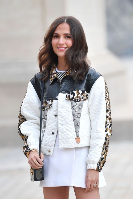 ALICIA VIKANDER at Louis Vuitton Womenswear SS22 Show at Paris Fashion Week 10/05/2021