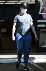 ALYSON HANNIGAN Out Shopping for Halloween Decorations 10/17/2021