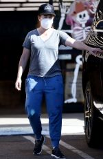 ALYSON HANNIGAN Out Shopping for Halloween Decorations 10/17/2021