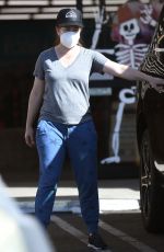 ALYSON HANNIGAN Out Shopping for Halloween Decorations 10/17/2021