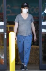 ALYSON HANNIGAN Out Shopping for Halloween Decorations 10/17/2021