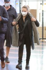 ALYSSA MILANO at Reagan International Airport in Washington D.C. 10/19/2021
