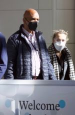 ALYSSA MILANO at Reagan International Airport in Washington D.C. 10/19/2021