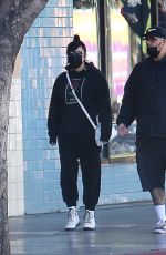 AMANDA BYNES and Paul Michael Out on Hollywood Blvd in Los Angeles 10/18/2021