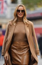 AMANDA HOLDEN Arrives at Global Radio Studios in London 10/12/2021