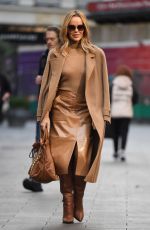 AMANDA HOLDEN Arrives at Global Radio Studios in London 10/12/2021