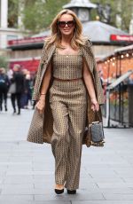 AMANDA HOLDEN Arrives at Global Studios in London 10/08/2021