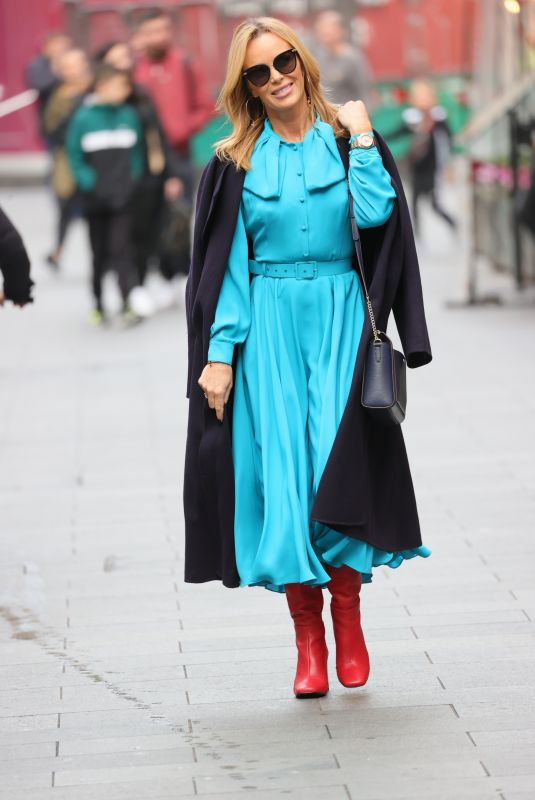 AMANDA HOLDEN Arrives at Heart Radio in London 10/26/2021