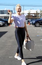 AMANDA KLOOTS Heading to DWTS Studio in Los Angeles 10/29/2021