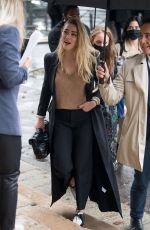 AMBER HEARD Out and About in Paris 10/03/2021