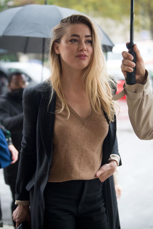 AMBER HEARD Out and About in Paris 10/03/2021