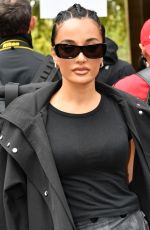 AMINA MUADDI Arrives at Loewe Spring/Summer 2022 Show at Paris Fashion Week 10/01/2021