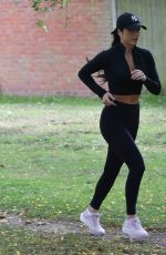 AMY DAY Work Out at Her Local Park in Richmond 10/27/2021