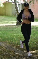 AMY DAY Work Out at Her Local Park in Richmond 10/27/2021