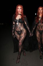 ANASTASIA KARANIKOLAOU and VICTORIA VILLARROEL Arrives at a Private Halloween Party in Los Angeles 10/29/2021
