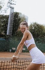 ANASTASIYA SCHEGLOVA at a Photoshoot at Tennis Court, 2021