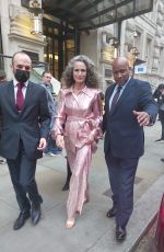 ANDIE MACDOWELL Leaves Her Hotel in London 10/07/2021