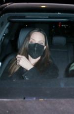 ANELINA JOLIE and Her Ex-husband Jonny Lee Miller Out for Dinner in Beverly Hills 10/11/2021