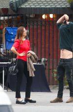 ANGELA SARAFYAN Out with a Friend in New York 10/12/2021