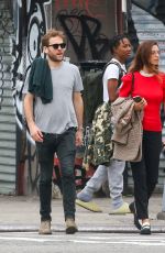 ANGELA SARAFYAN Out with a Friend in New York 10/12/2021