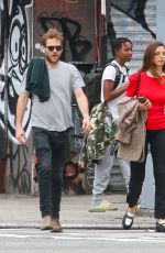 ANGELA SARAFYAN Out with a Friend in New York 10/12/2021