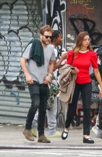ANGELA SARAFYAN Out with a Friend in New York 10/12/2021
