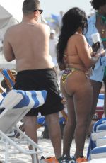 ANGELA SIMMONS in Bikini at a Beach in Miami 10/17/2021