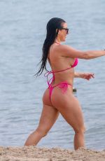 ANGELA WHITE in Bikini at a Beach in Miami 10/11/2021