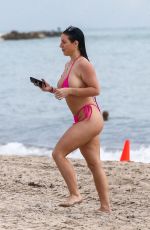 ANGELA WHITE in Bikini at a Beach in Miami 10/11/2021